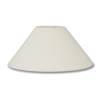 Flare Style Hardback Shade, Eggshell Color, 100% Fine Linen Material, Choice of Size