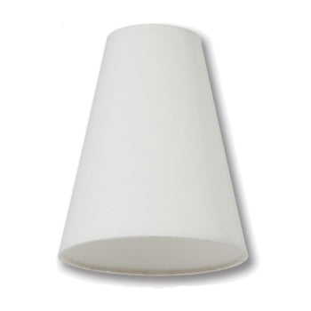 Tapered Deep Empire style Hardback Lamp Shades - Ivory Color, Microfiber Chiffon material