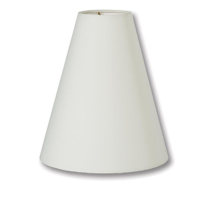 Tapered Deep Empire style Hardback Lamp Shades - Ivory Color, Microfiber Chiffon material