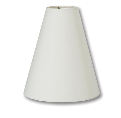 Tapered Deep Empire style Hardback Lamp Shades - Ivory Color, Microfiber Chiffon material