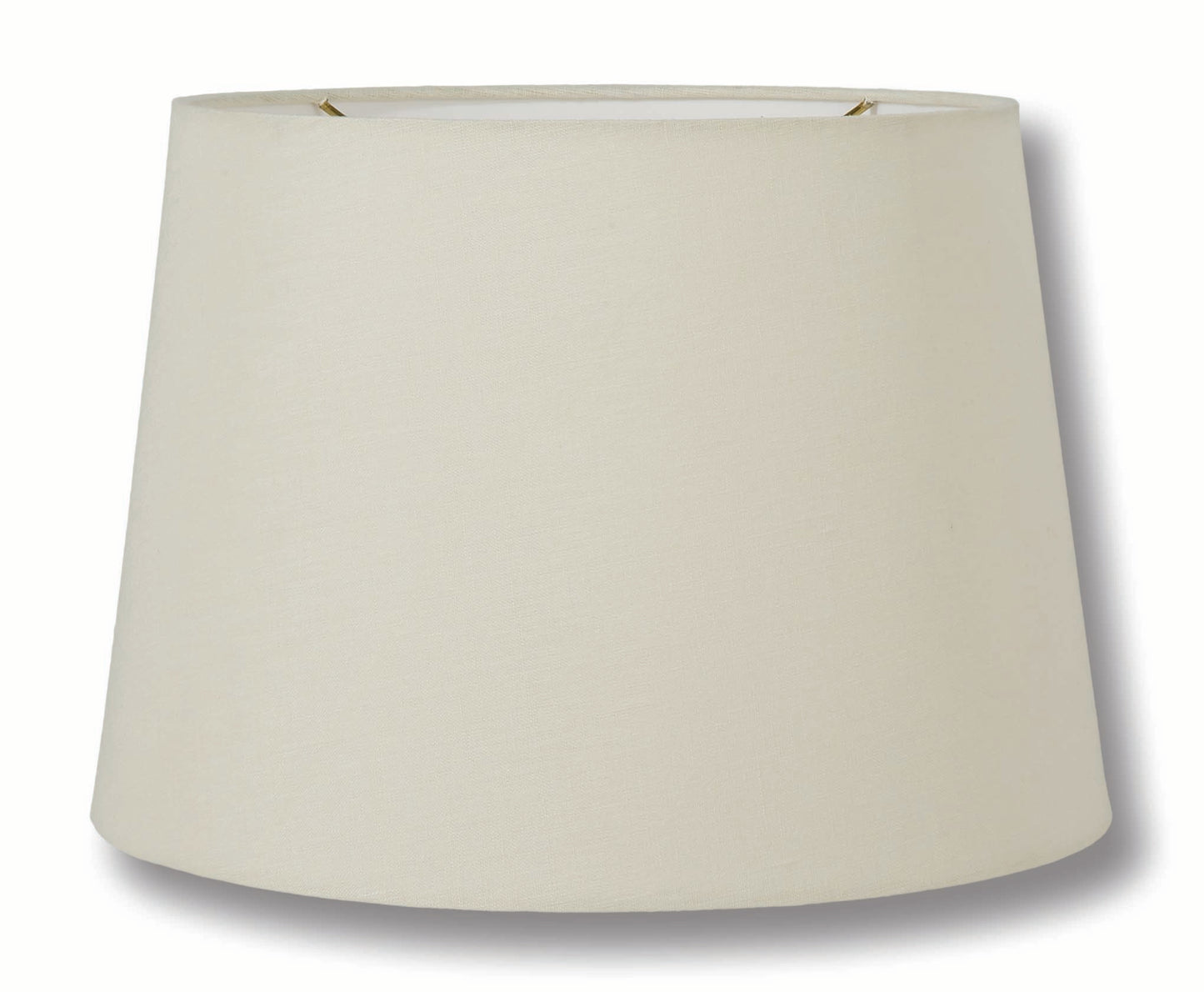 Essential Shades Brand, Empire Style, Hardback Lamp Shade, Eggshell or Off White, 100% Linen material, Choice of Size