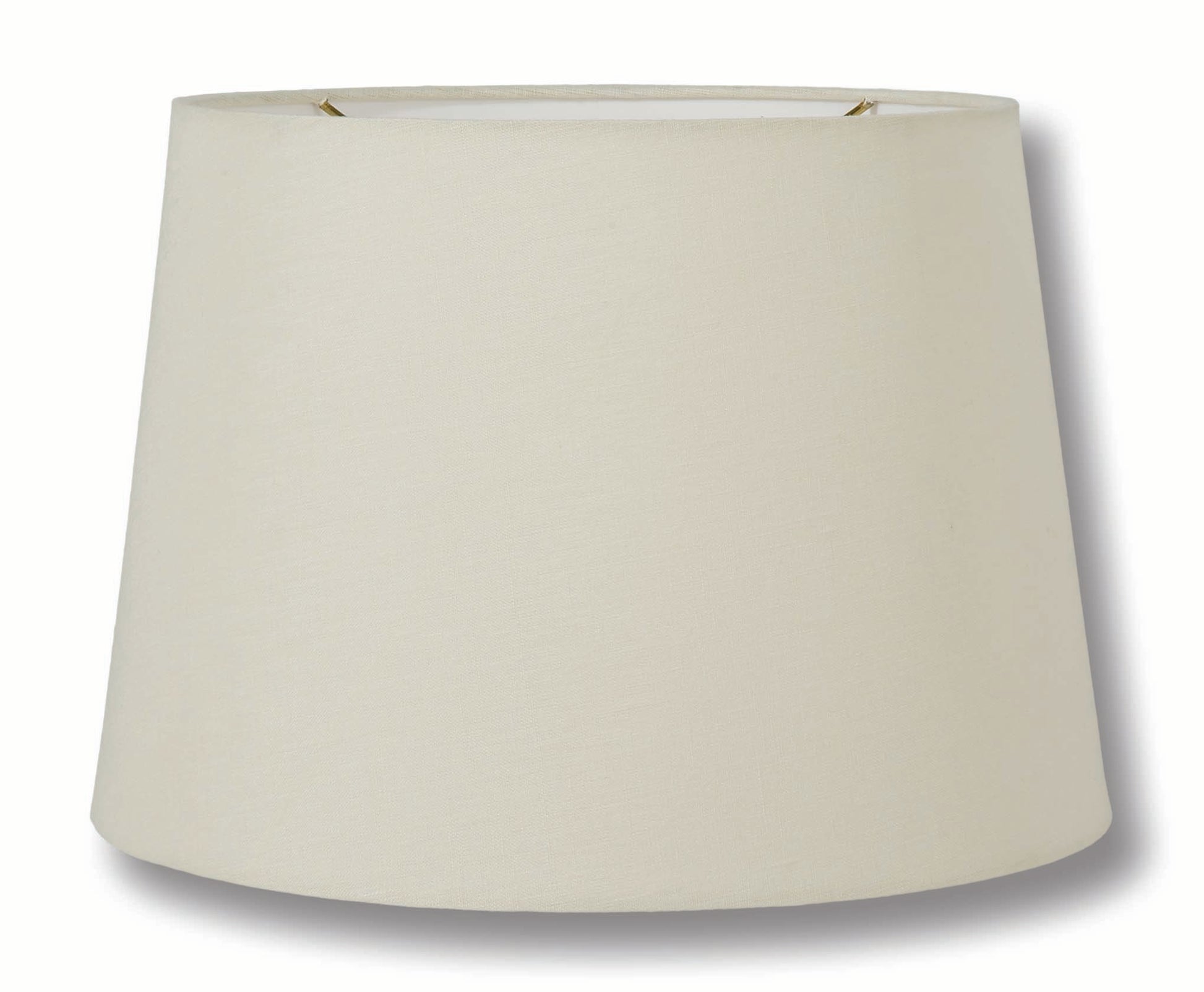 Essential Shades Brand, Empire Style, Hardback Lamp Shade, Eggshell or Off White, 100% Linen material, Choice of Size