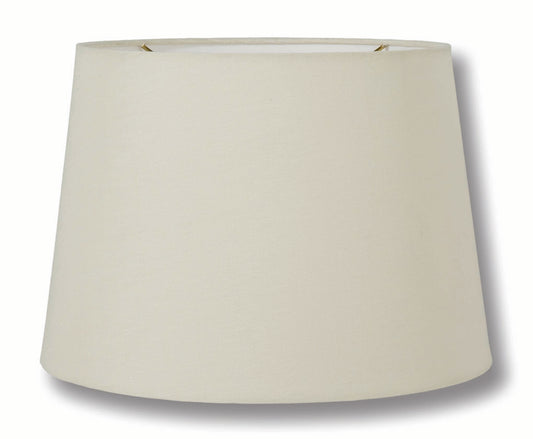 Essential Shades Brand, Empire Style, Hardback Lamp Shade, Eggshell or Off White, 100% Linen material, Choice of Size