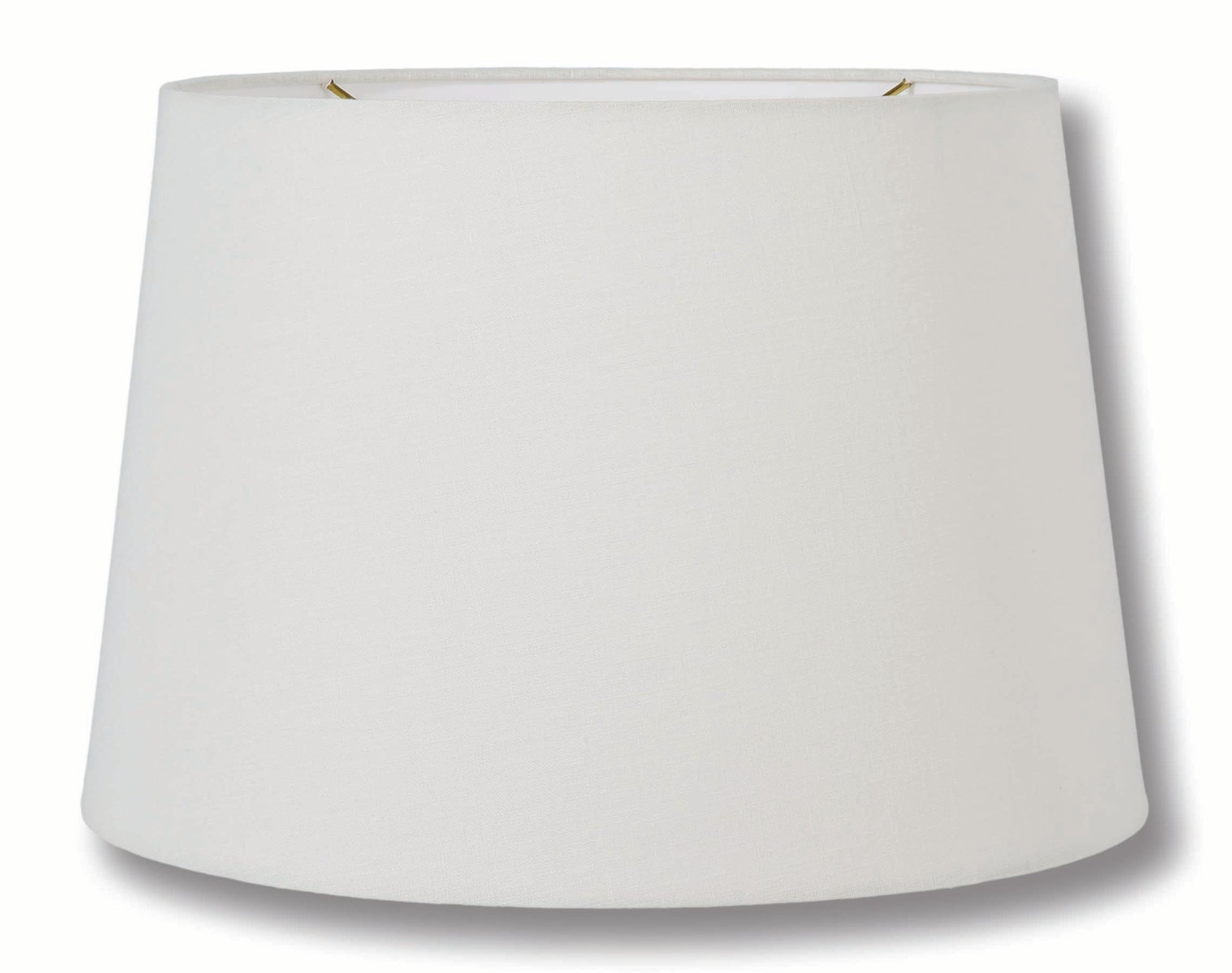 Essential Shades Brand, Empire Style, Hardback Lamp Shade, Eggshell or Off White, 100% Linen material, Choice of Size