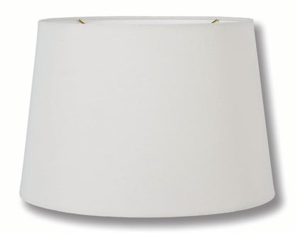 Essential Shades Brand, Empire Style, Hardback Lamp Shade, Eggshell or Off White, 100% Linen material, Choice of Size