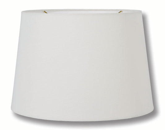 Essential Shades Brand, Empire Style, Hardback Lamp Shade, Eggshell or Off White, 100% Linen material, Choice of Size