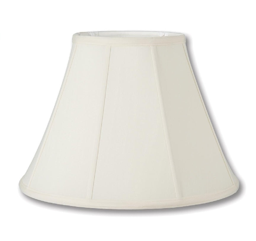 Basic Empire Style Lamp Shade, Eggshell Color, Tissue Shantung Material, Choice of Size