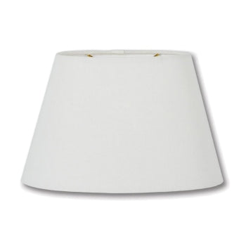 Oval Hardback Lamp Shade, Off White Color 100% Fine Linen Material, Choice of Size, image 1 of 2