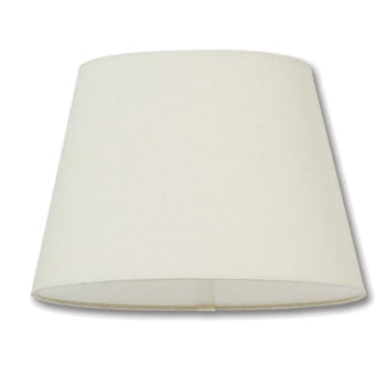 Oval Hardback Lamp Shade, Eggshell Color, 100% Fine Linen Material, Choice of Size, image 1 of 4