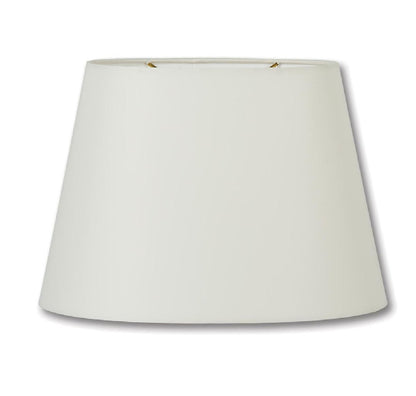 Oval Hardback Lamp Shade, Ivory Color, Microfiber Chiffon Material, Choice of Size