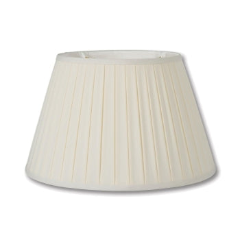 English Box Pleat style Softback Shade, Eggshell Color, Choice of Size