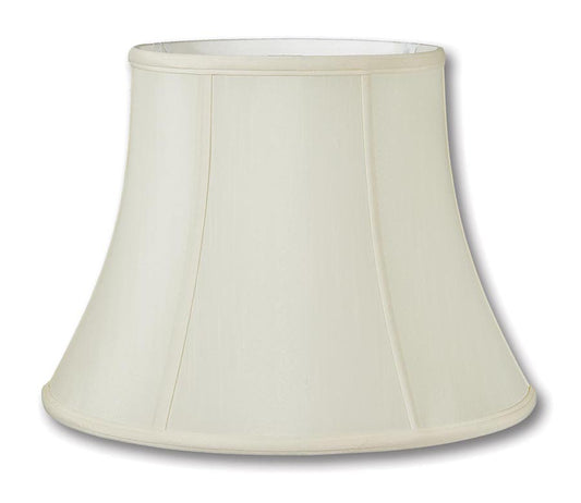 Eggshell Color Tissue Shantung Deluxe Modified Bell Shade, Choice of Size
