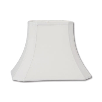 Cut Corner Rectangle Lamp Shade, Off White Color, 100% Fine Linen, Choice of Size
