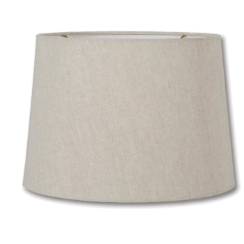 Retro Drum Lamp Shade, Natural Color, 100% Fine Linen Material, Choice of Size