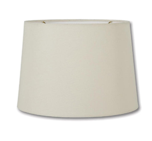Retro Drum Lamp Shade, Eggshell Color, 100% Fine Linen Material, Choice of Size