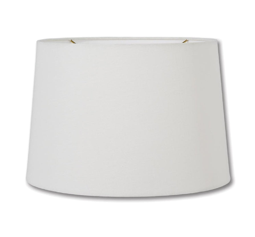 Retro Drum Lamp Shade, Off White Color, 100% Fine Linen Material, Choice of Size