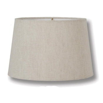 Retro Drum Lamp Shade, Natural Color, 100% Fine Linen Material, Choice of Size