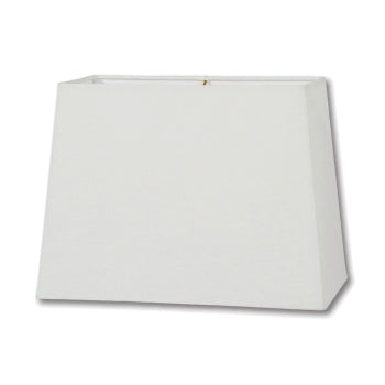 Tapered Retro Rectangle Hardback Shade, Off White Color 100% Fine Linen, Choice of Size