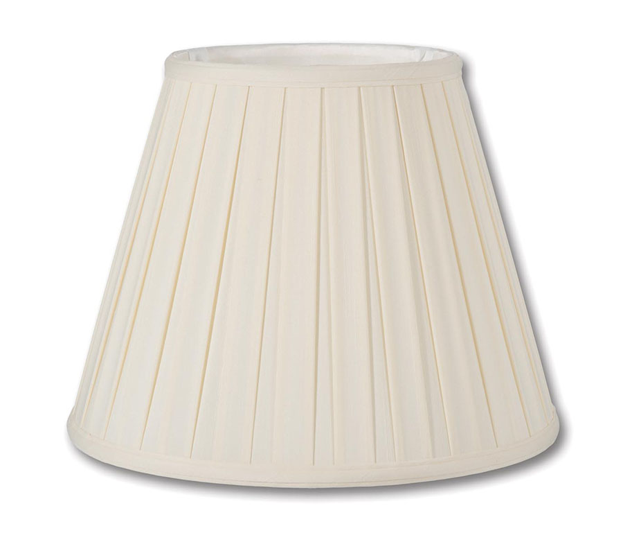 Eggshell Deep Empire with Wide Box Pleat, Choice of Size