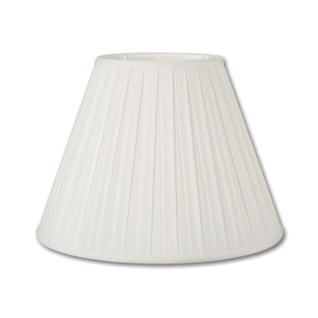 Off White Deep Empire with Wide Box Pleat, Choice of Size