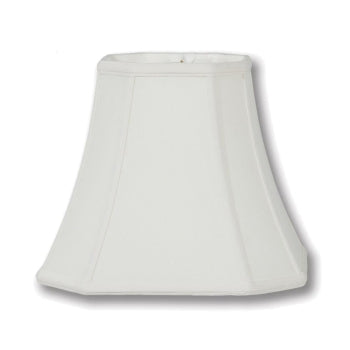 Cut Corner Square Lamp Shade, Off White Color, Tissue Shantung Material