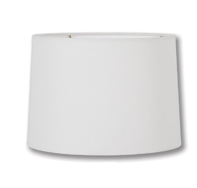 New Drum Style Lamp Shade, Off White Color, 100% Fine Linen Material, Choice of Size