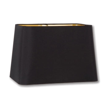 Round Corner Rectangle Hardback Shades - Black Color, Microfiber Chiffon