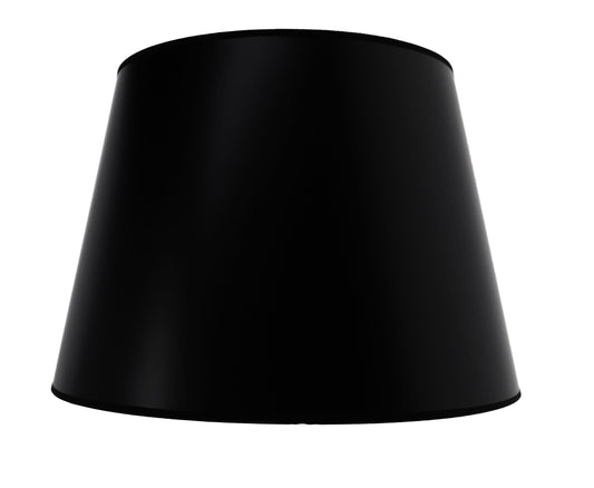 Black Paper Deep Drum Hardback Lampshade Gold Lined