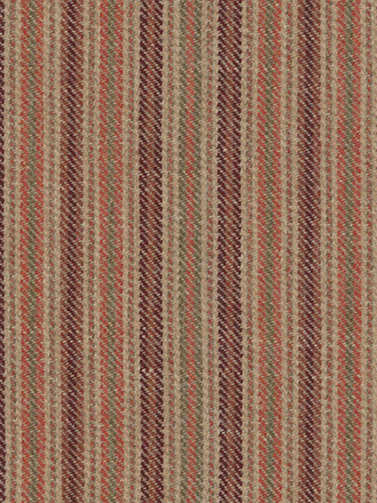 Nancy Stripe Fabric by Holland & Sherry in Persimmon