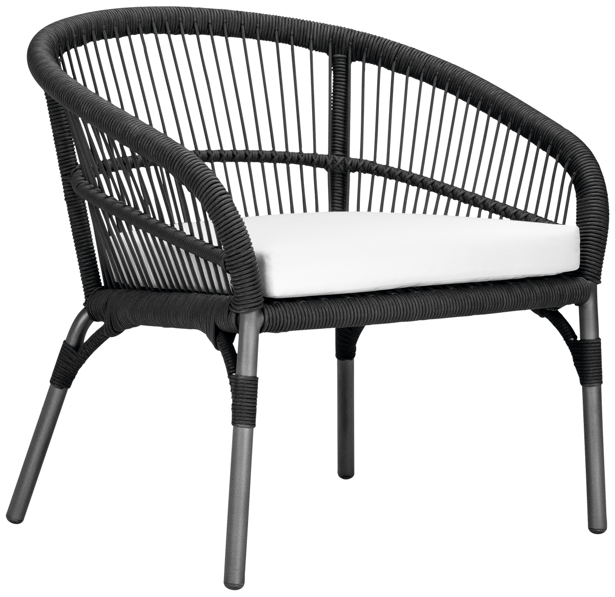 Nexus Lounge Chair by JANUS et Cie in Graphite/Gunmetal