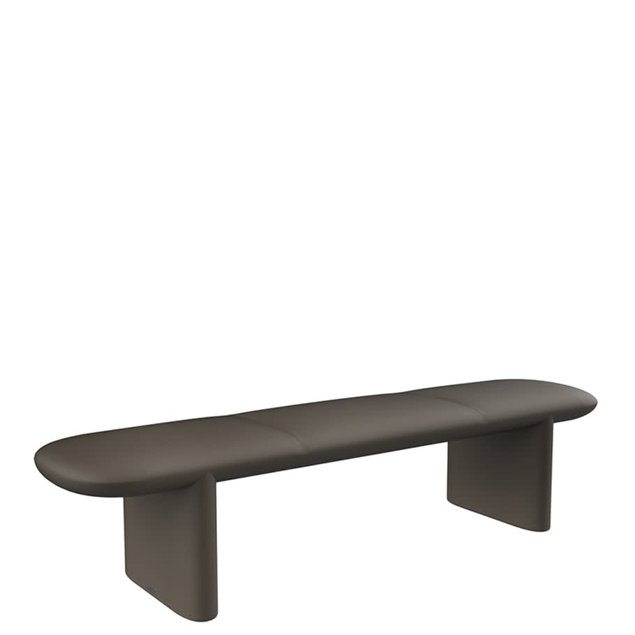 Chill Backless Bench 180 by JANUS et Cie in Earth Brown