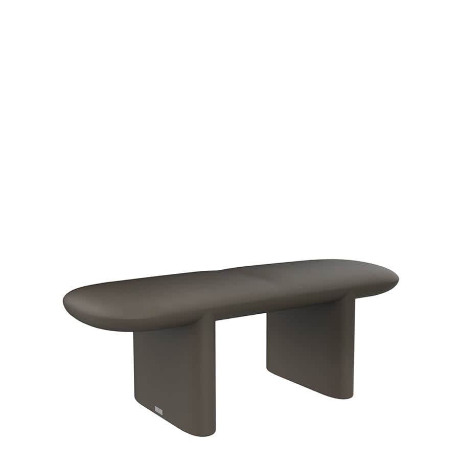 Chill Backless Bench 120 by JANUS et Cie in Earth Brown