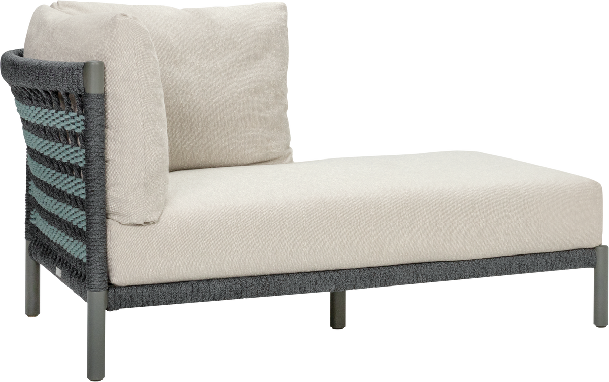 Anatra Recamier Right by JANUS et Cie in Oxford/Cyan