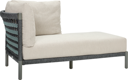 Anatra Recamier Right by JANUS et Cie in Oxford/Cyan