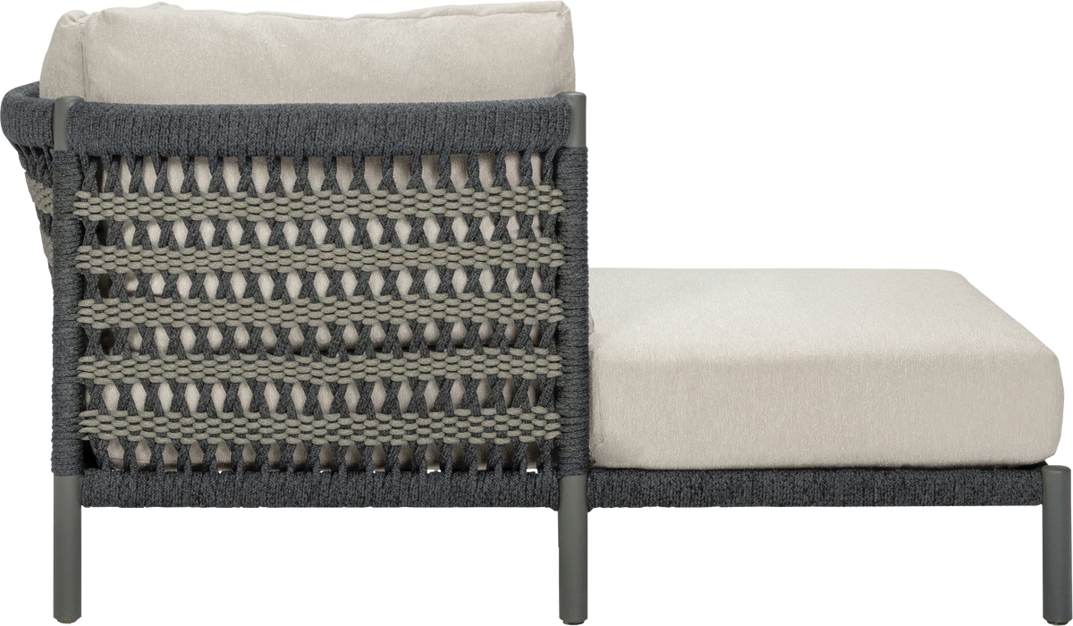 Anatra Recamier Right by JANUS et Cie in Oxford/Nickel