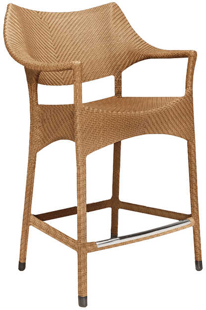 Amari Counter Stool With Arms by JANUS et Cie in Caramel