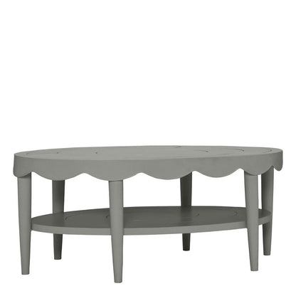 Sash Cocktail Table Oval 122 by JANUS et Cie in Chassis Silver