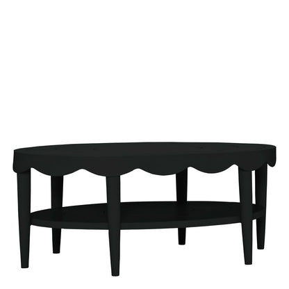 Sash Cocktail Table Oval 122 by JANUS et Cie in Slate