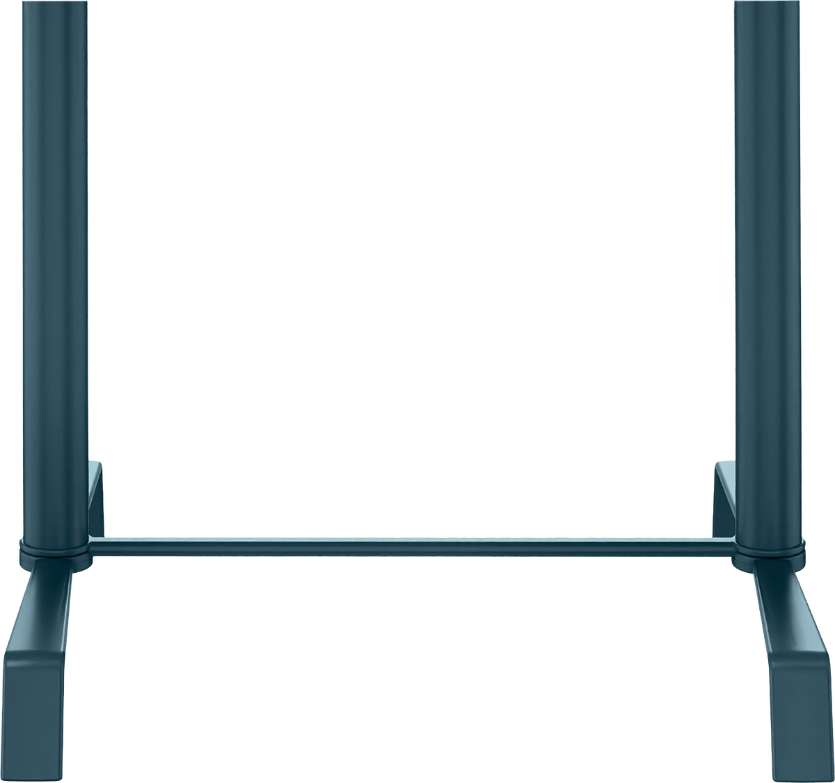 Elica Dining Table Base Rectangle by JANUS et Cie in Blue Teal
