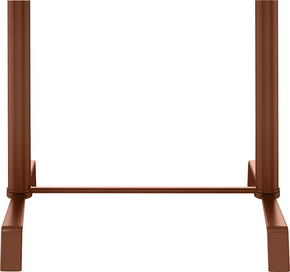 Elica Dining Table Base Rectangle by JANUS et Cie in Terracotta