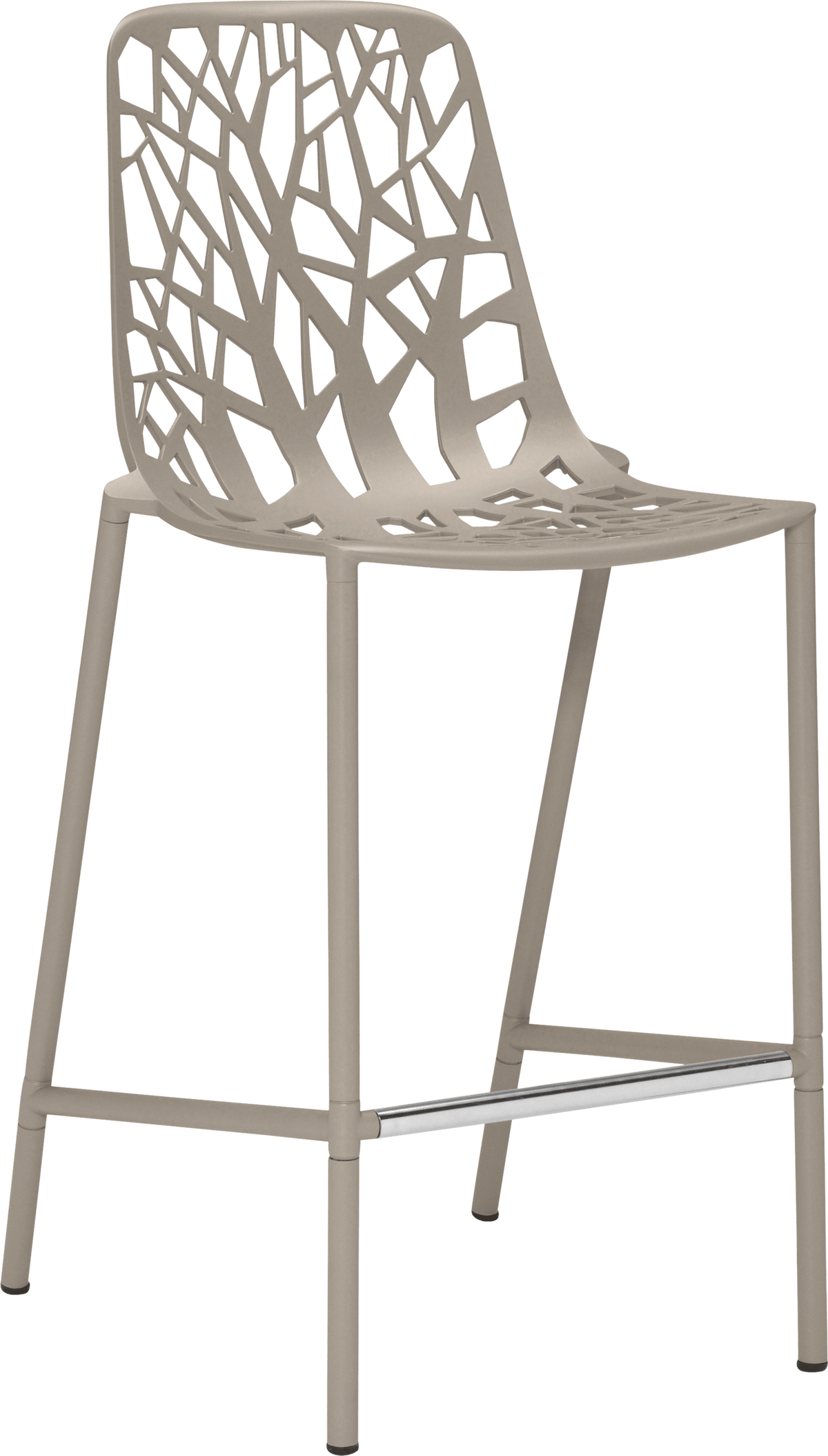 Forest High Back Counter Stool by JANUS et Cie in Mercury
