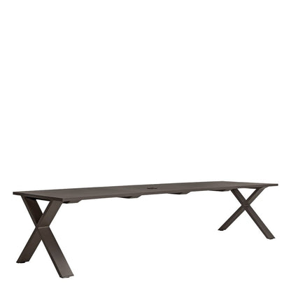 Get-Together Table 330 With Umbrella Hole by JANUS et Cie in Bronze