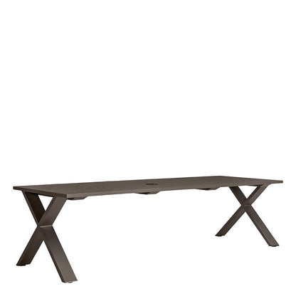 Get-Together Table 275 With Umbrella Hole by JANUS et Cie in Bronze
