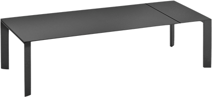 Grande Arche Extendable Dining Table Rectangle 220 by JANUS et Cie in Metallic Grey