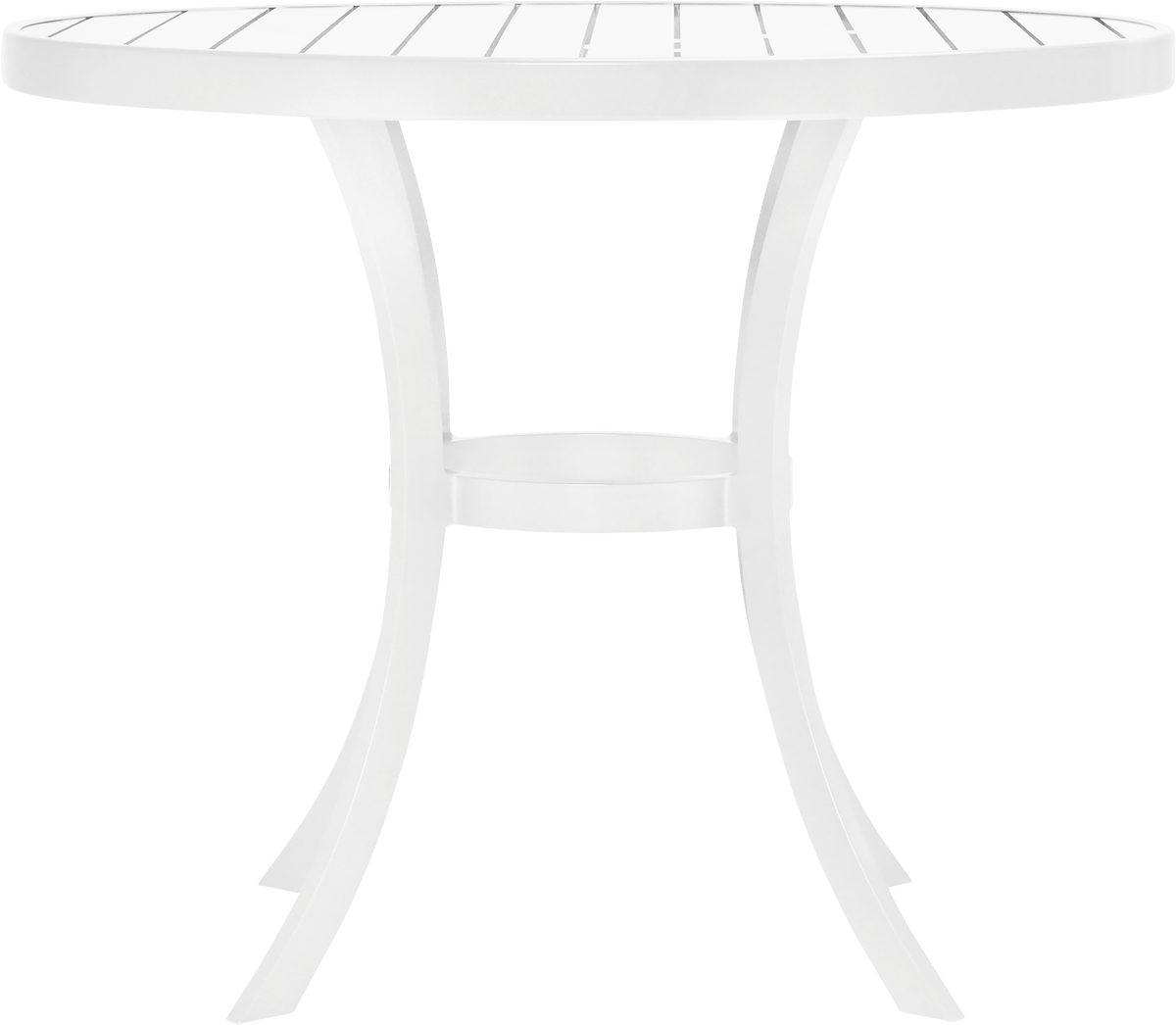 Koko II Tulip Dining Table Round 76 by JANUS et Cie in White