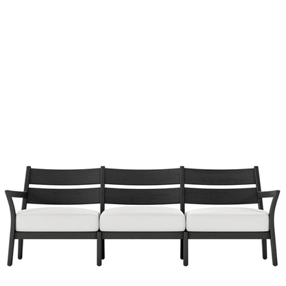 Besso Teak Sofa 3 Seat by JANUS et Cie in Black