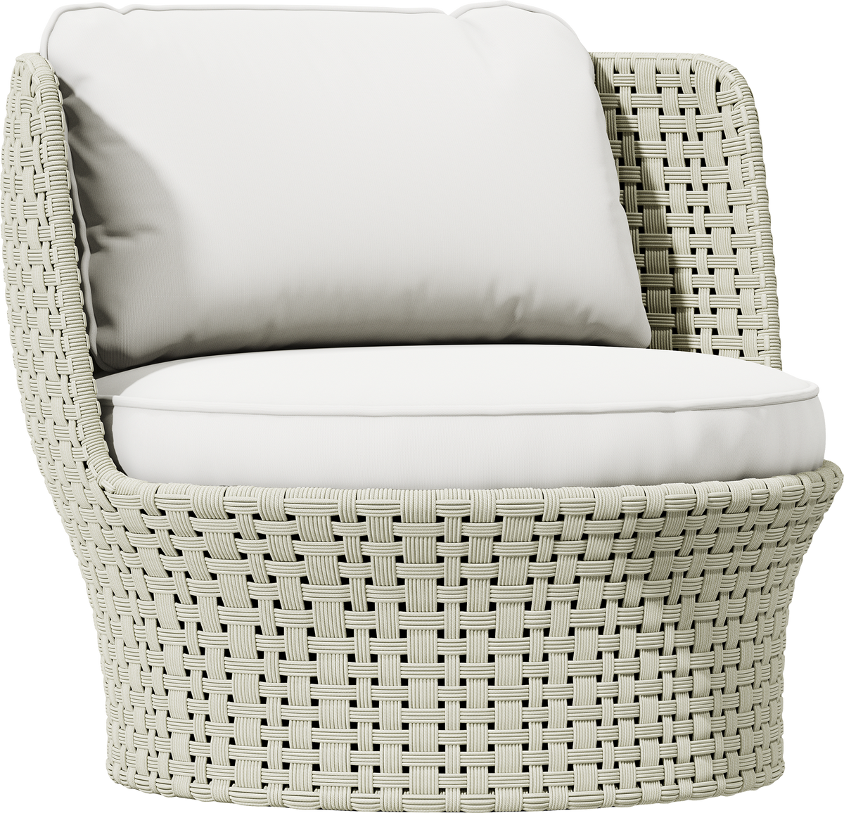 Cordee Swivel Lounge Chair by JANUS et Cie in Fossil
