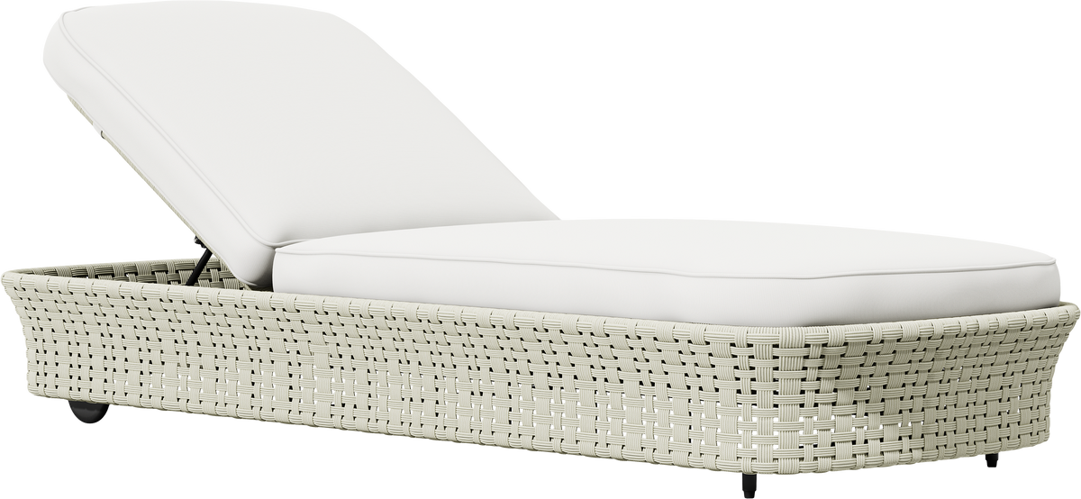 Cordee Chaise Lounge by JANUS et Cie in Fossil