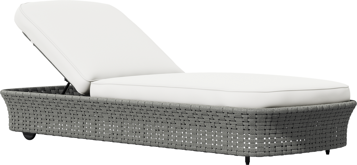 Cordee Chaise Lounge by JANUS et Cie in Chassis Silver