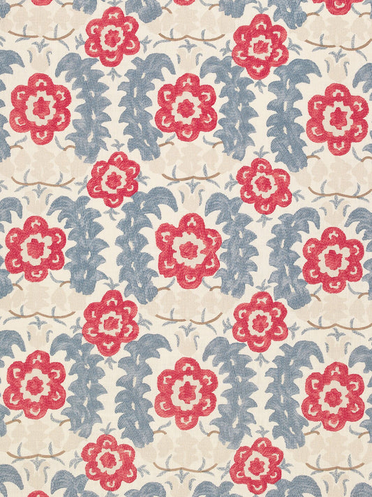 Bursa Printed Linen Fabric by Vaughan in Multi